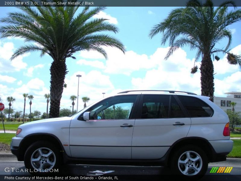 Titanium Silver Metallic / Black 2001 BMW X5 3.0i