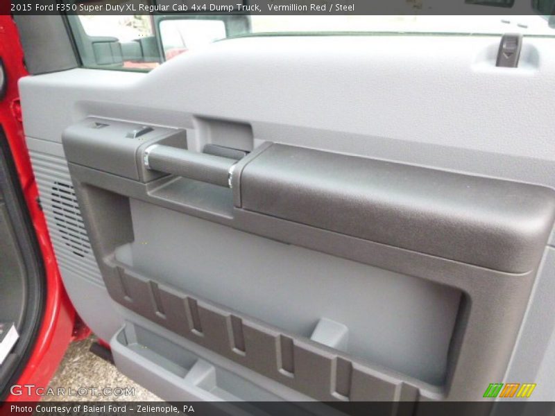 Vermillion Red / Steel 2015 Ford F350 Super Duty XL Regular Cab 4x4 Dump Truck