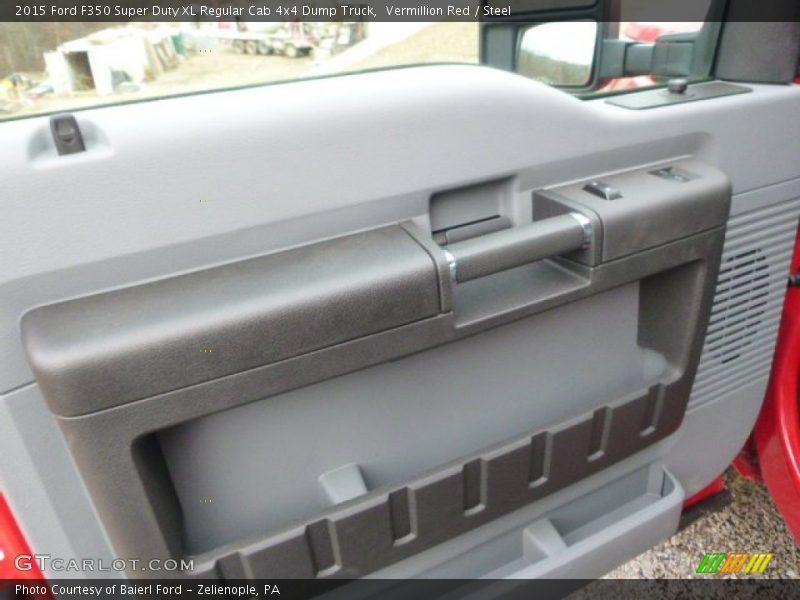 Vermillion Red / Steel 2015 Ford F350 Super Duty XL Regular Cab 4x4 Dump Truck