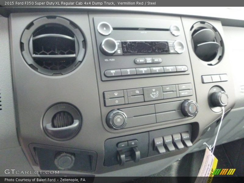 Vermillion Red / Steel 2015 Ford F350 Super Duty XL Regular Cab 4x4 Dump Truck