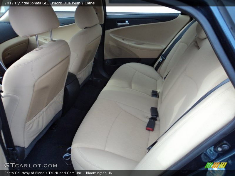 Pacific Blue Pearl / Camel 2012 Hyundai Sonata GLS