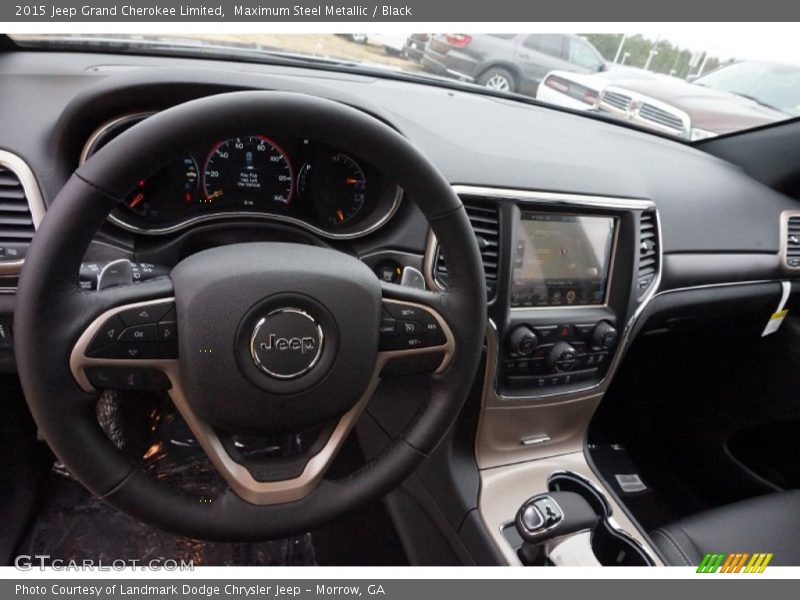 Maximum Steel Metallic / Black 2015 Jeep Grand Cherokee Limited