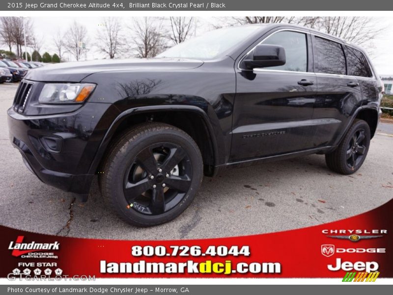Brilliant Black Crystal Pearl / Black 2015 Jeep Grand Cherokee Altitude 4x4