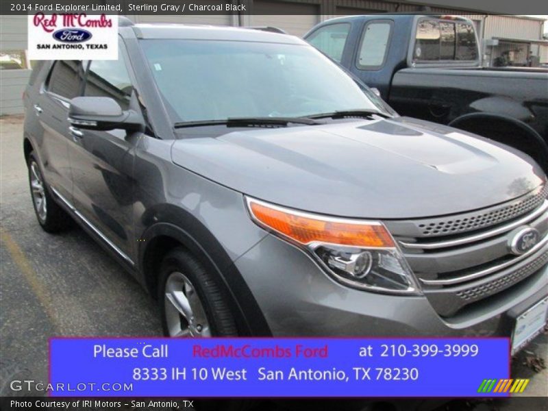Sterling Gray / Charcoal Black 2014 Ford Explorer Limited