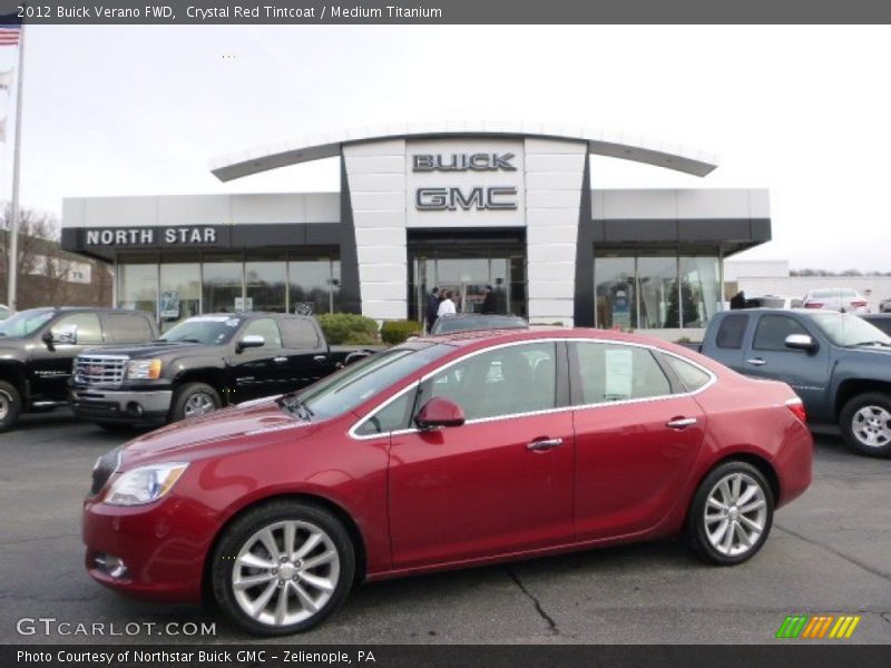 Crystal Red Tintcoat / Medium Titanium 2012 Buick Verano FWD