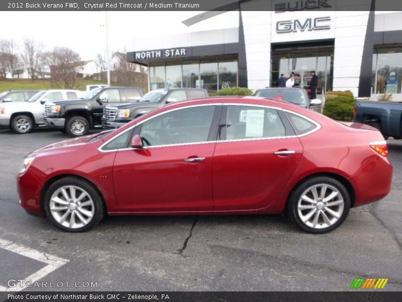 Crystal Red Tintcoat / Medium Titanium 2012 Buick Verano FWD