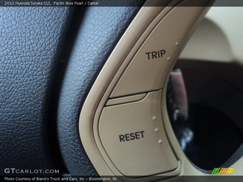 Pacific Blue Pearl / Camel 2012 Hyundai Sonata GLS