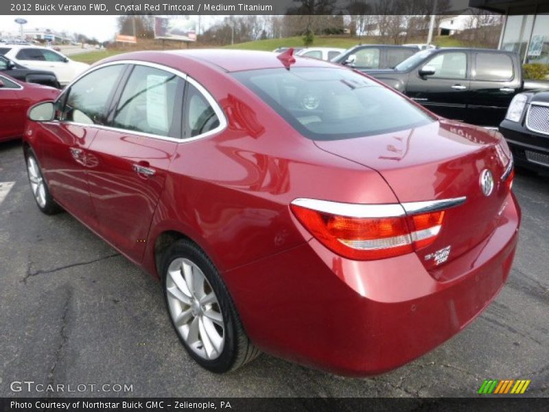 Crystal Red Tintcoat / Medium Titanium 2012 Buick Verano FWD