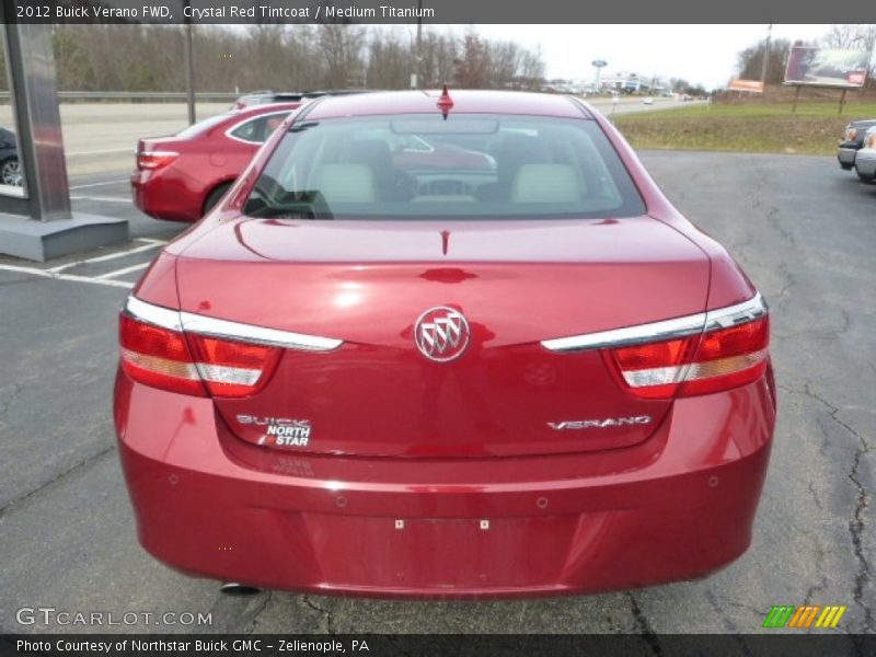 Crystal Red Tintcoat / Medium Titanium 2012 Buick Verano FWD