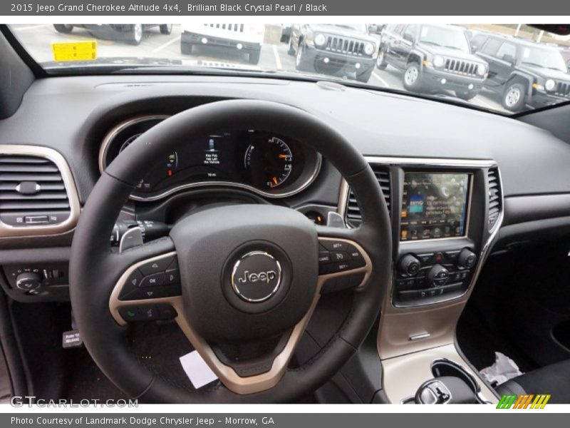 Brilliant Black Crystal Pearl / Black 2015 Jeep Grand Cherokee Altitude 4x4