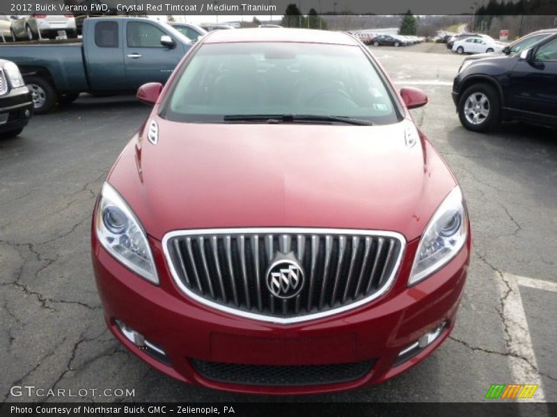Crystal Red Tintcoat / Medium Titanium 2012 Buick Verano FWD
