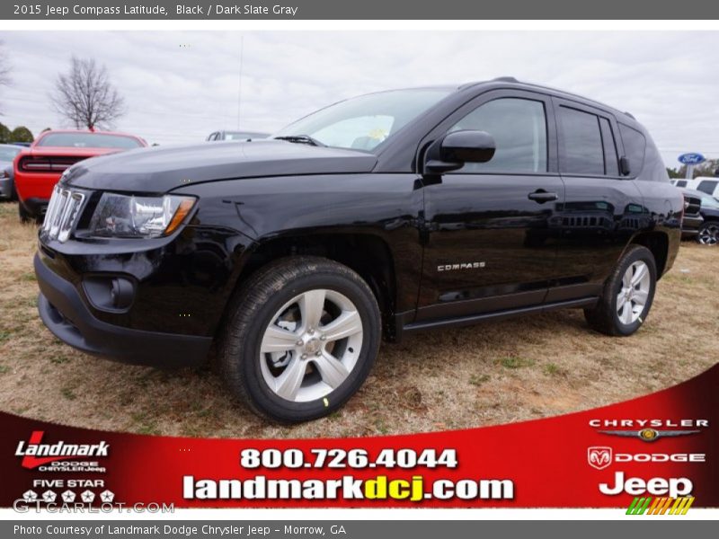 Black / Dark Slate Gray 2015 Jeep Compass Latitude