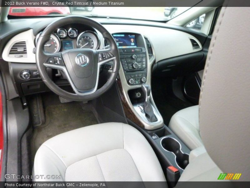Crystal Red Tintcoat / Medium Titanium 2012 Buick Verano FWD