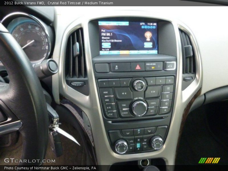Crystal Red Tintcoat / Medium Titanium 2012 Buick Verano FWD