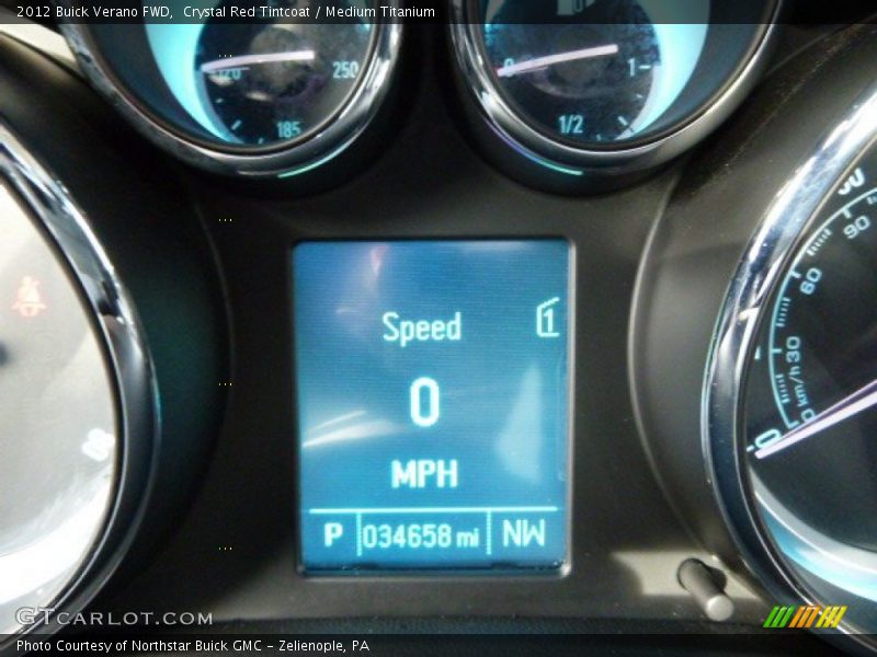 Crystal Red Tintcoat / Medium Titanium 2012 Buick Verano FWD