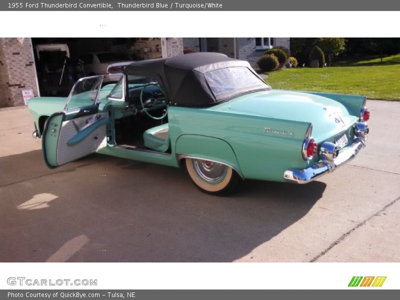 Thunderbird Blue / Turquoise/White 1955 Ford Thunderbird Convertible