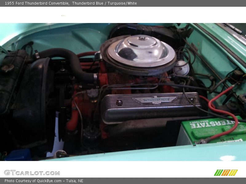 Thunderbird Blue / Turquoise/White 1955 Ford Thunderbird Convertible