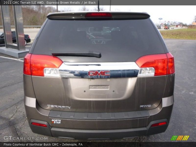 Espresso Brown Metallic / Jet Black 2011 GMC Terrain SLE AWD