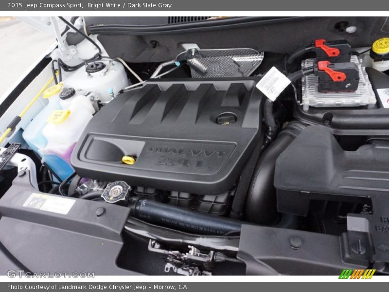 Bright White / Dark Slate Gray 2015 Jeep Compass Sport