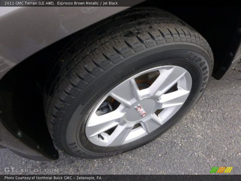 Espresso Brown Metallic / Jet Black 2011 GMC Terrain SLE AWD