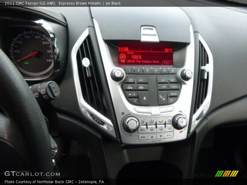 Espresso Brown Metallic / Jet Black 2011 GMC Terrain SLE AWD