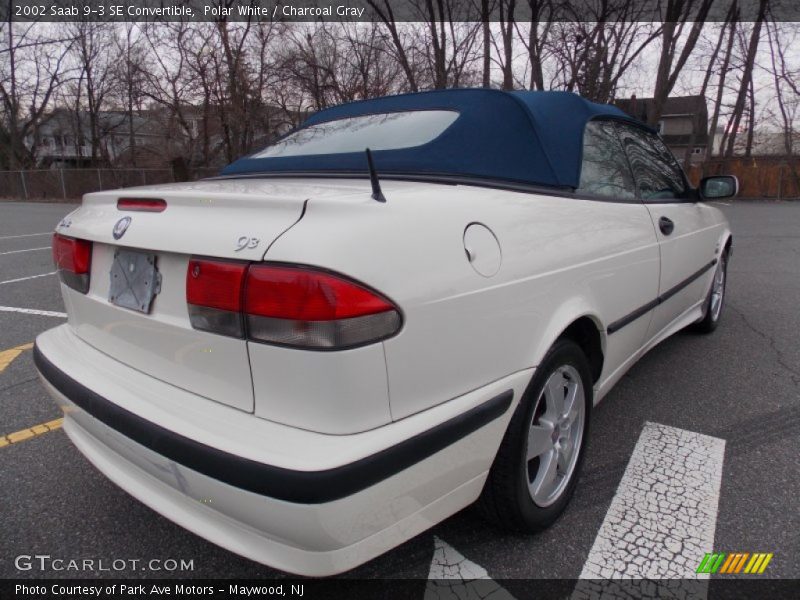 Polar White / Charcoal Gray 2002 Saab 9-3 SE Convertible