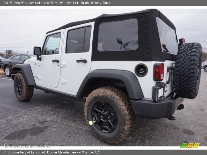 Bright White / Black 2015 Jeep Wrangler Unlimited Willys Wheeler 4x4