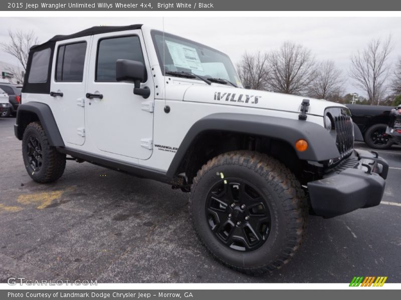 Bright White / Black 2015 Jeep Wrangler Unlimited Willys Wheeler 4x4