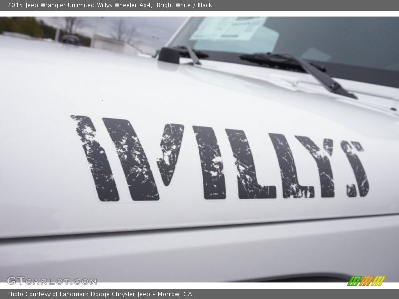 Bright White / Black 2015 Jeep Wrangler Unlimited Willys Wheeler 4x4