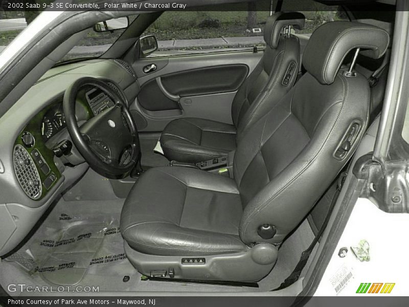 Polar White / Charcoal Gray 2002 Saab 9-3 SE Convertible