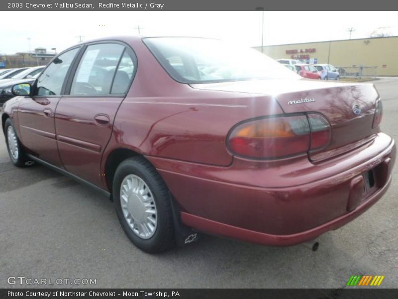 Redfire Metallic / Gray 2003 Chevrolet Malibu Sedan