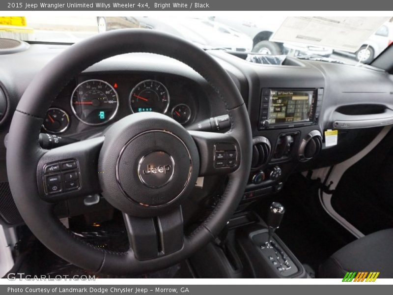 Bright White / Black 2015 Jeep Wrangler Unlimited Willys Wheeler 4x4