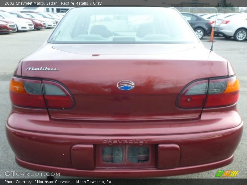 Redfire Metallic / Gray 2003 Chevrolet Malibu Sedan