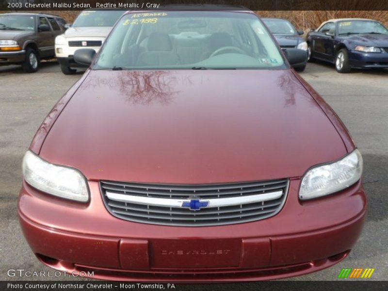 Redfire Metallic / Gray 2003 Chevrolet Malibu Sedan
