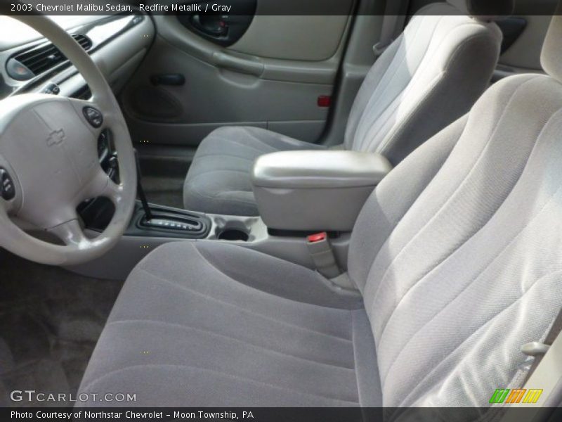 Redfire Metallic / Gray 2003 Chevrolet Malibu Sedan