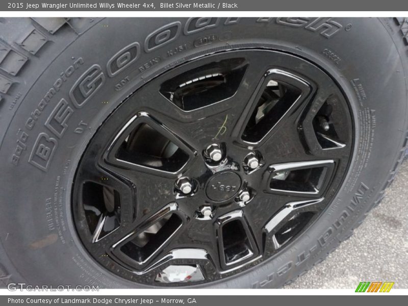 Billet Silver Metallic / Black 2015 Jeep Wrangler Unlimited Willys Wheeler 4x4