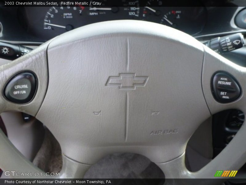 Redfire Metallic / Gray 2003 Chevrolet Malibu Sedan