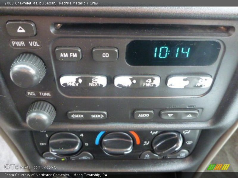 Redfire Metallic / Gray 2003 Chevrolet Malibu Sedan