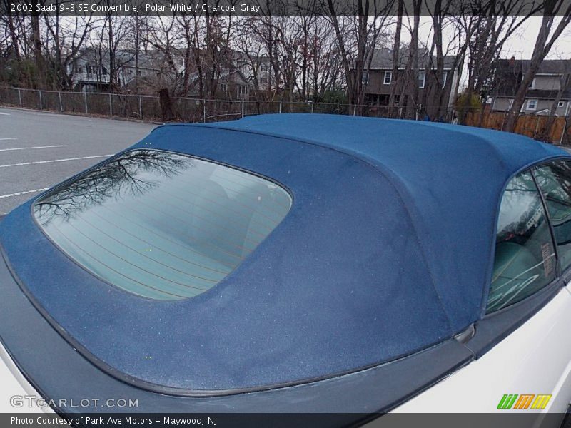 Polar White / Charcoal Gray 2002 Saab 9-3 SE Convertible
