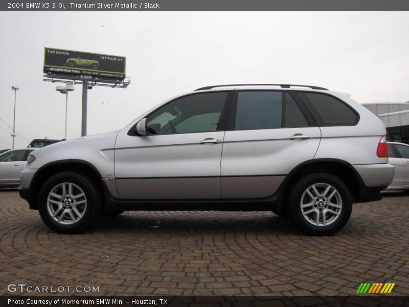 Titanium Silver Metallic / Black 2004 BMW X5 3.0i