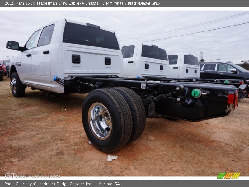 Bright White / Black/Diesel Gray 2015 Ram 3500 Tradesman Crew Cab 4x4 Chassis