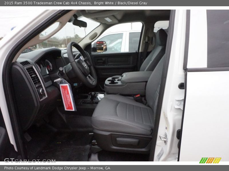 Bright White / Black/Diesel Gray 2015 Ram 3500 Tradesman Crew Cab 4x4 Chassis