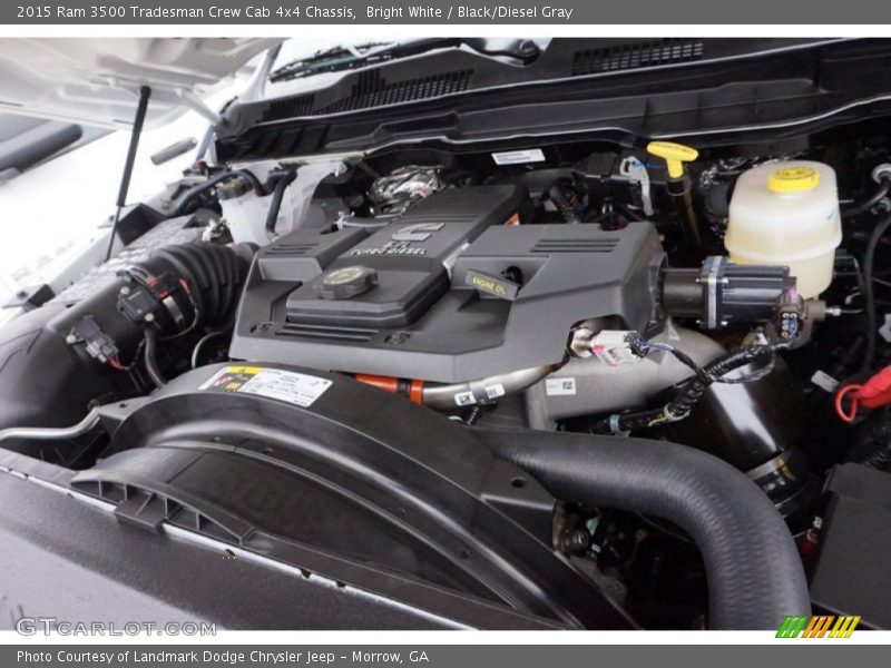 Bright White / Black/Diesel Gray 2015 Ram 3500 Tradesman Crew Cab 4x4 Chassis