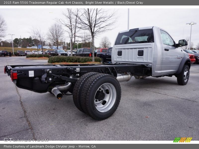 Undercarriage of 2015 5500 Tradesman Regular Cab 4x4 Chassis