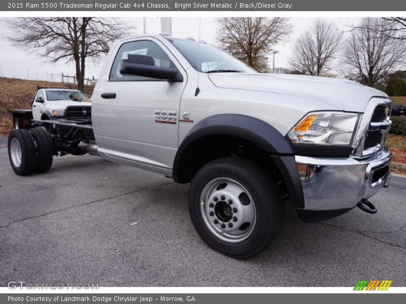 Front 3/4 View of 2015 5500 Tradesman Regular Cab 4x4 Chassis