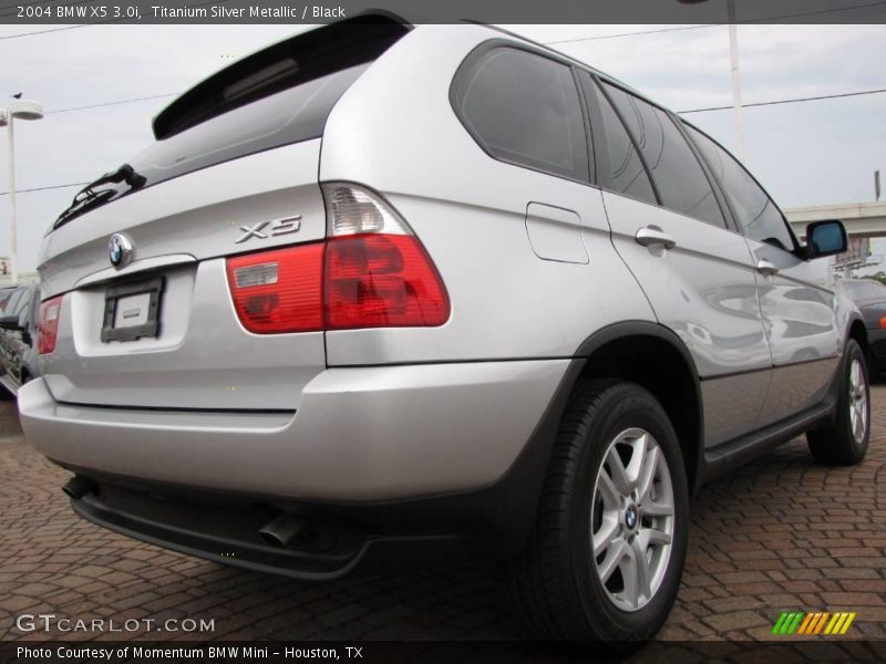 Titanium Silver Metallic / Black 2004 BMW X5 3.0i