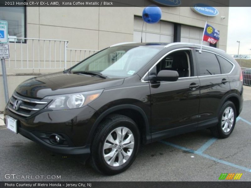 Kona Coffee Metallic / Black 2013 Honda CR-V EX-L AWD