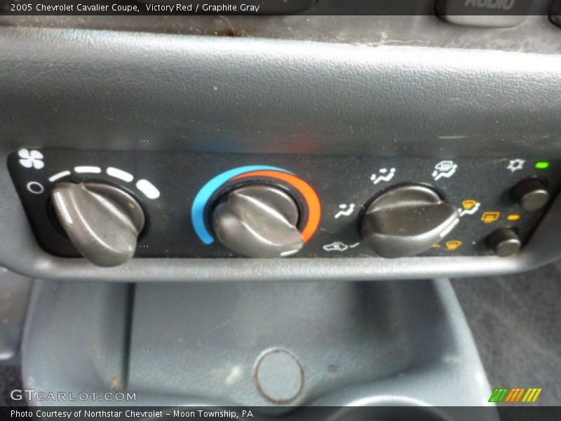 Victory Red / Graphite Gray 2005 Chevrolet Cavalier Coupe