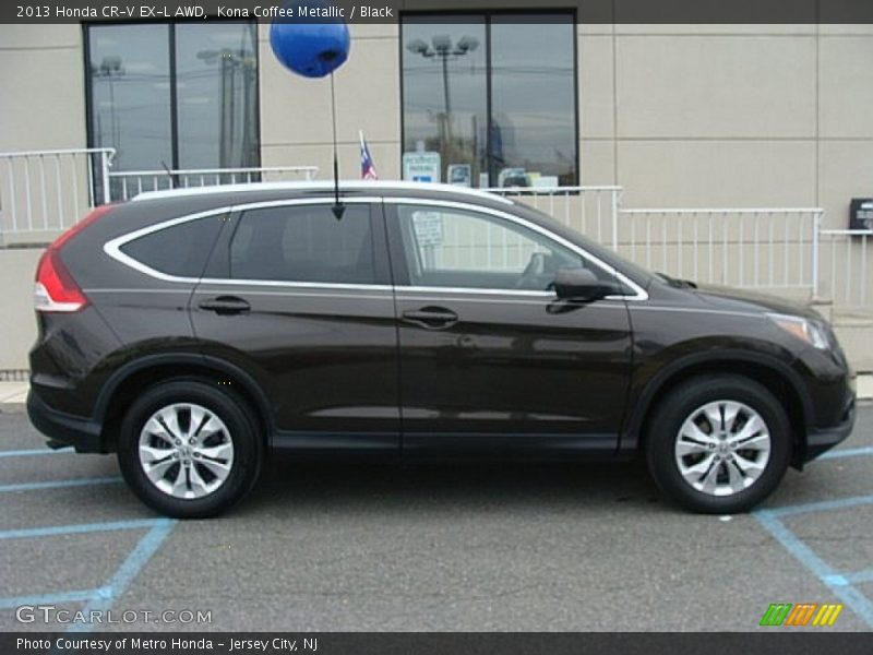 Kona Coffee Metallic / Black 2013 Honda CR-V EX-L AWD