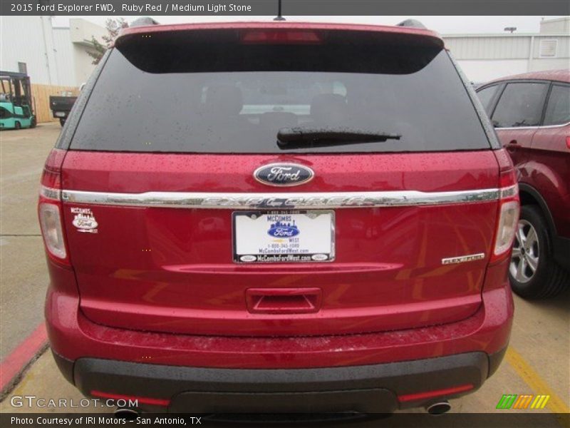 Ruby Red / Medium Light Stone 2015 Ford Explorer FWD